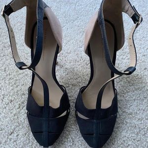 Zara Beige/Black Heels